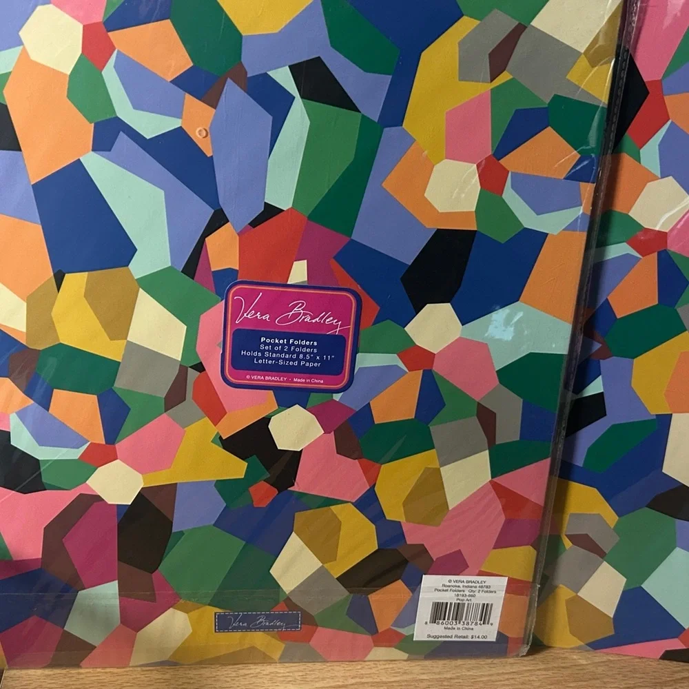Vera Bradley File Folders & Pocket Folders Pop Art Sealed